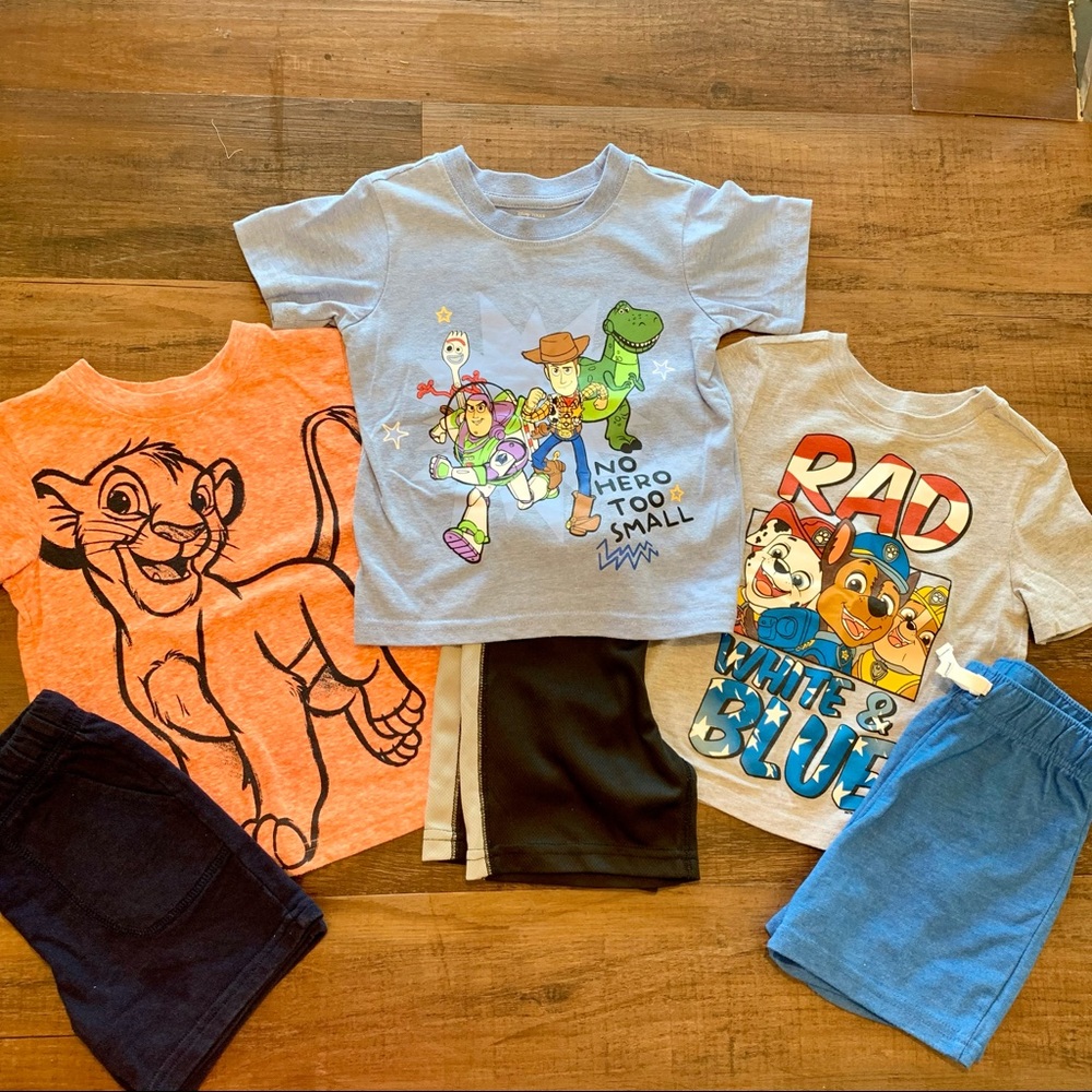 Boys 6pc 2T character bundle